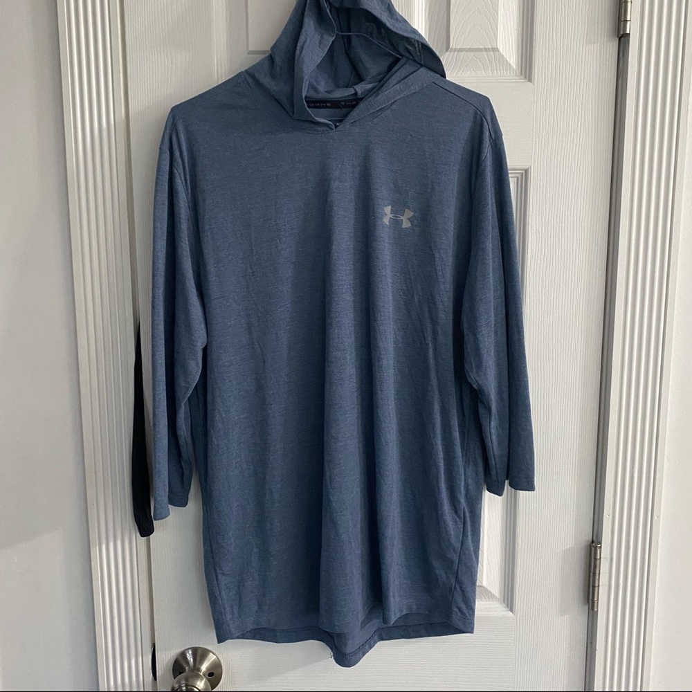 Under Armour Thread Borne Mid Sleeve Hoodie Heat Gear Top